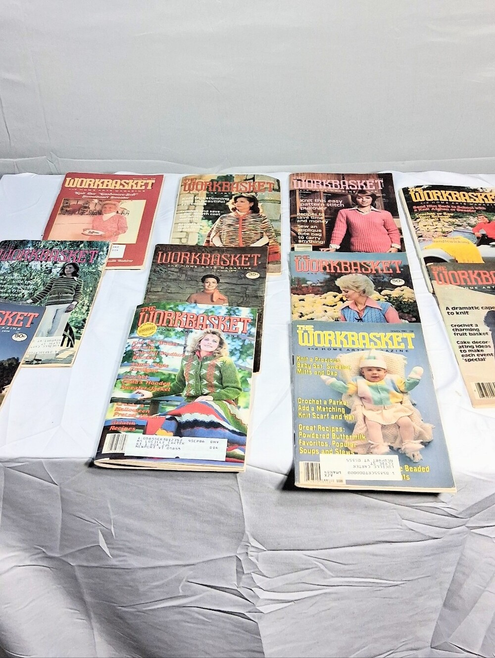 "Workbasket and Home Arts" Lot Of 11 Vintage 70's-80's Crafts Magazines